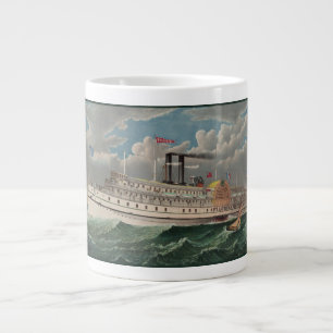NY Voyage Grand Paddlewheel Dampfer The Pilgrim Jumbo-Tasse