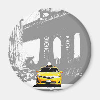 Ny Yellow Taxi Nyc Brooklyn Bridge New York City
