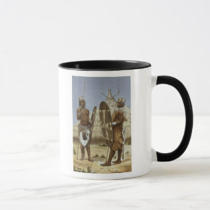 Nyam-nyam Krieger von der Geschichte der Tasse