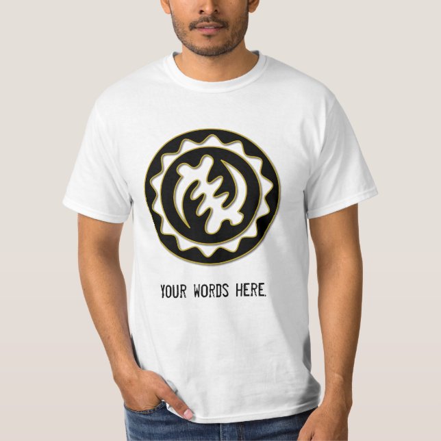 Nyame YE Ohene | Gott ist Königsymbol T-Shirt (Vorderseite)