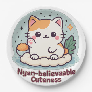 Nyan-glaubwürdige Kutheit - Niedliche Kawaii-Katze Pappteller