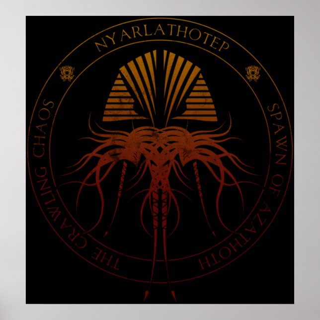 Nyarlathotep Sigil hellfire Poster (Vorne)