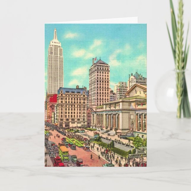 NYC - 42nd Street & 5th Ave. Karte (Vorderseite)