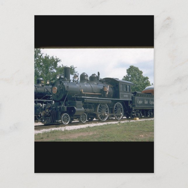 NYC 4-4-0 #999, die erste Lokomotive_Trains Postkarte (Vorderseite)