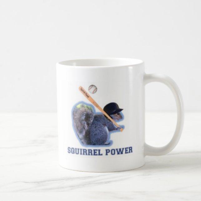 NYC Baseball Squirrel Power Kaffeetasse (Rechts)