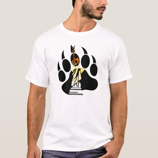 NYC BEAR PRIDE LIBERTY BEAR PAAR T-Shirt (Vorderseite)
