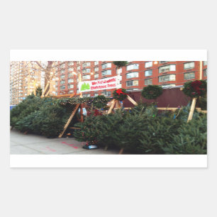 NYC Bio Weihnachtsbaumen Tree Stand Stickers