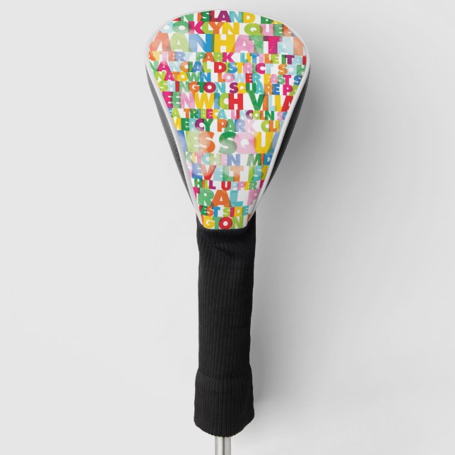 NYC Boroughs Golf Head Cover Golf Headcover (Vorderseite)