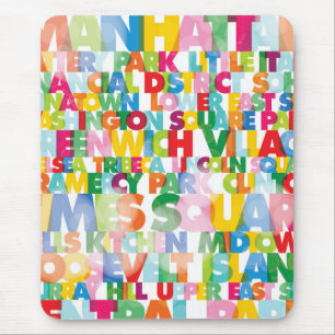 NYC Boroughs Mousepad