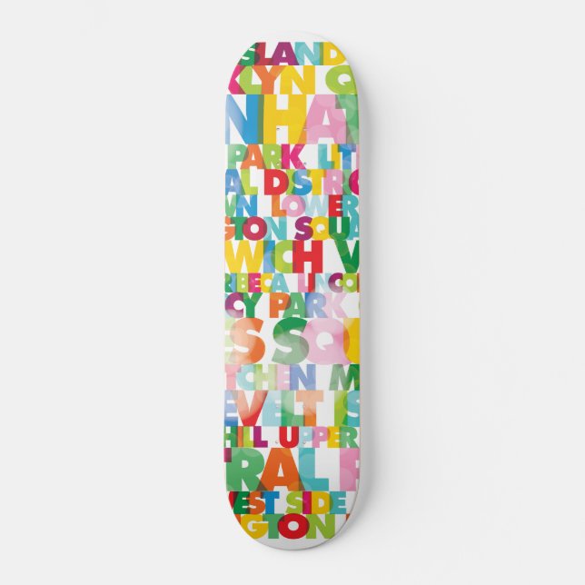 NYC Boroughs Skateboard (Recto)