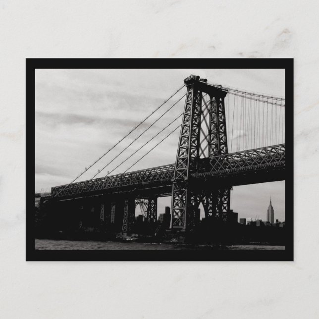 NYC Bridge Postkarte (Vorderseite)