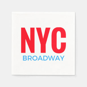 NYC Broadway Serviette