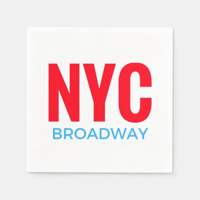 NYC Broadway Serviette (Vorderseite)