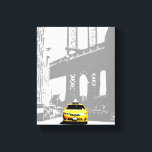 Nyc Brooklyn Bridge New York City Yellow Taxi Leinwanddruck<br><div class="desc">Nyc Brooklyn Bridge New York City Yellow Taxi Pop Art Leinwand Art Print.</div>
