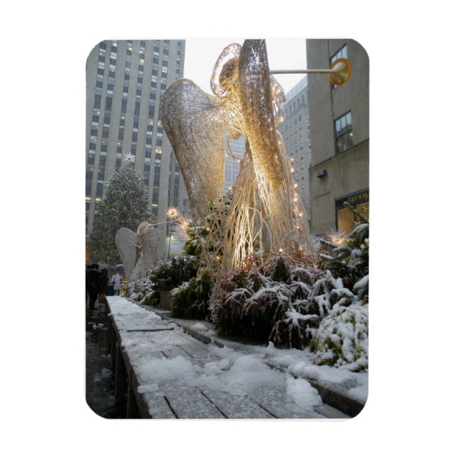 NYC Christmas Angel Magnet (Vertikal)