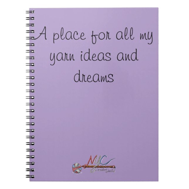 NYC Crochet Guild Offiziell Dreams Notebook Notizblock (Vorderseite)