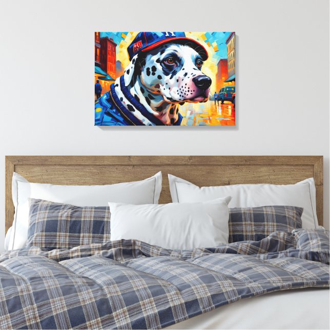 NYC-DALMATION 3 LEINWANDDRUCK (Insitu (Schlafzimmer))