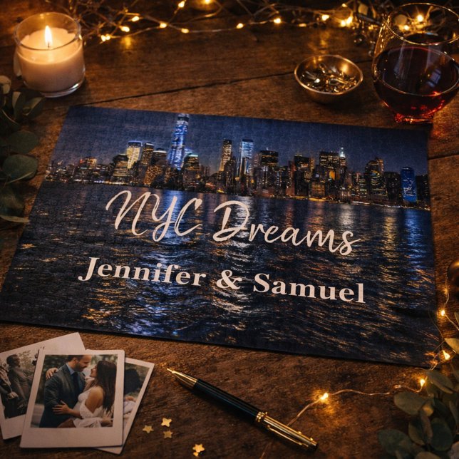 NYC Dreams Romantic Skyline Couples Keepsake (Von Creator hochgeladen)