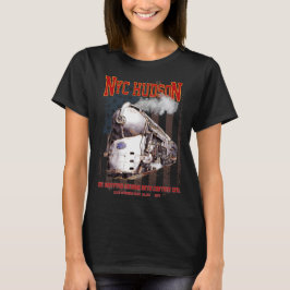 NYC Dreyfuss Hudson Locomotive. American flag T-Shirt