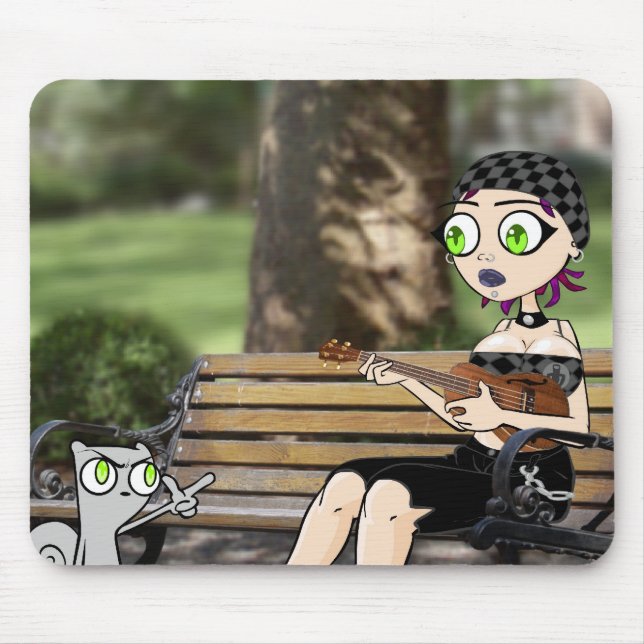 NYC Eichhörnchen-Lieder Mousepad (Vorne)