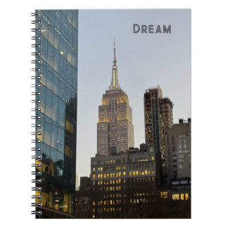 NYC Empire State Building Spiral-Foto-Notizbuch Notizblock