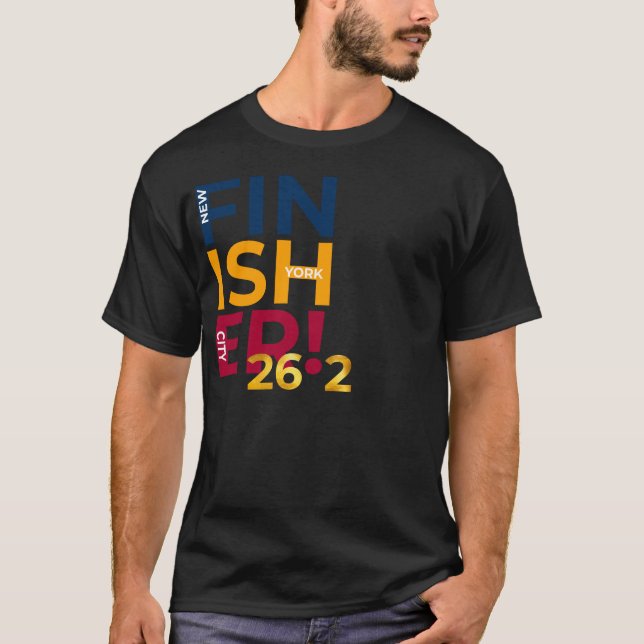 NYC Finisher 26,2 | Marathon Runner T-Shirt (Vorderseite)