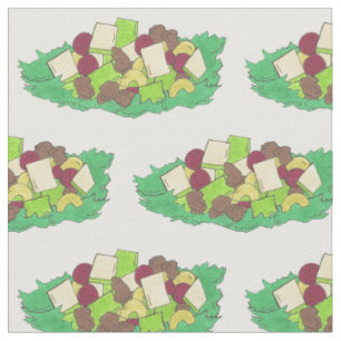 NYC Fruchtmantel Waldorf Salad Äpfel Celery Walnüs Stoff