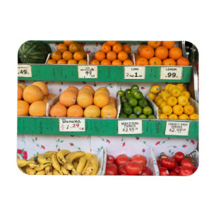 NYC Fruit Stand Sidewalk Lebensmittelgeschäft New  Magnet