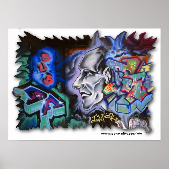 NYC Graffiti "I'm OK" Poster (Vorne)