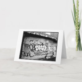 'NYC Graffiti' leere Grußkarte Karte