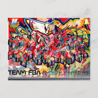 NYC GRAFFITI POST CARD POSTKARTE