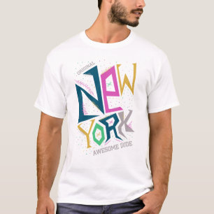 NYC Graffiti Strassenkunst Grafik T-Shirt Urban Ne