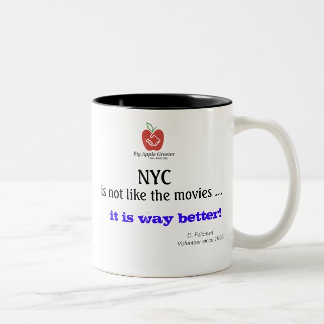 NYC ist nicht wie die Filme Tasse (Rechts)