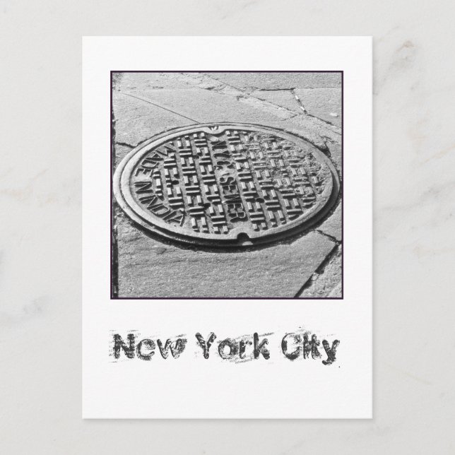 NYC-Kanalsystem-Postkarte Postkarte (Vorderseite)
