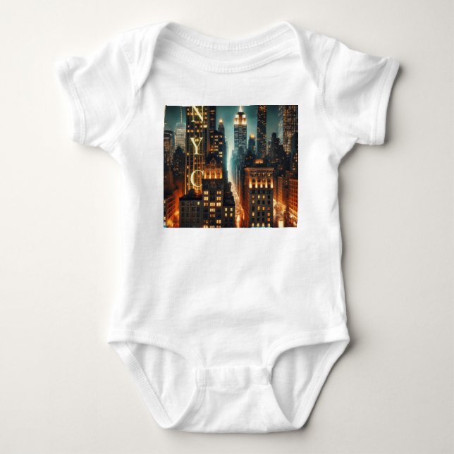 NYC Kleinkind Graphic T - Shirt - Iconic New York  (Vorderseite)