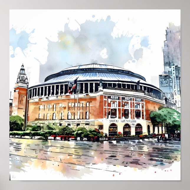 NYC Madison Garden im Detail Poster (Vorne)