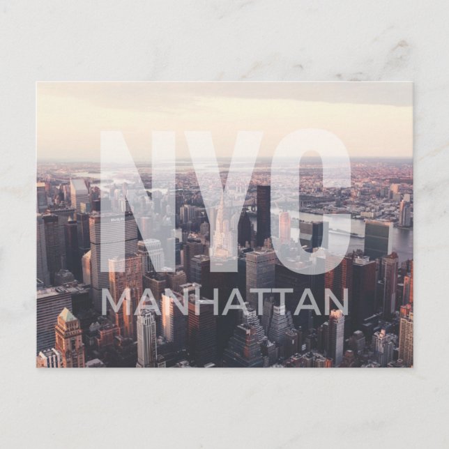 NYC Manhattan Postkarte (Vorderseite)