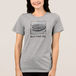 NYC Manhole Cover Ladys' Tri-Blend Shirt
