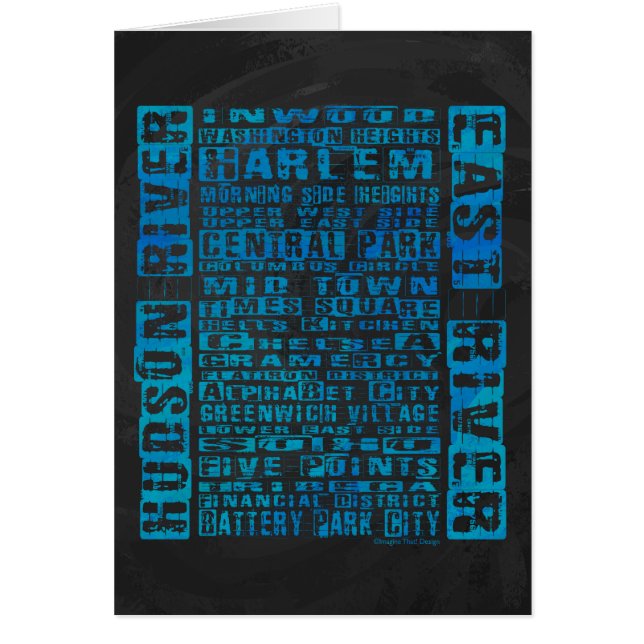 NYC-Nachbarschaften Blue (Vorne)