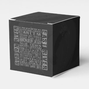 NYC-Nachbarschaften Grau Geschenkschachtel