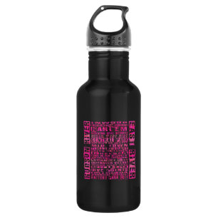 NYC-Nachbarschaften in heißen Rosa Trinkflasche