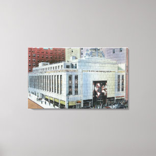 NYC, neue York42nd Straßen-Ansicht der Anschlüss Leinwanddruck