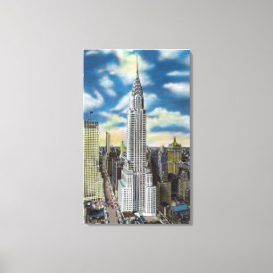 NYC, neue YorkExterior Ansicht Chryslers Leinwanddruck