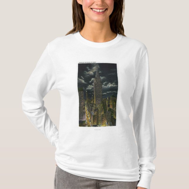 NYC, neues YorkChrysler Gebäude nachts # 2 T-Shirt (Vorderseite)