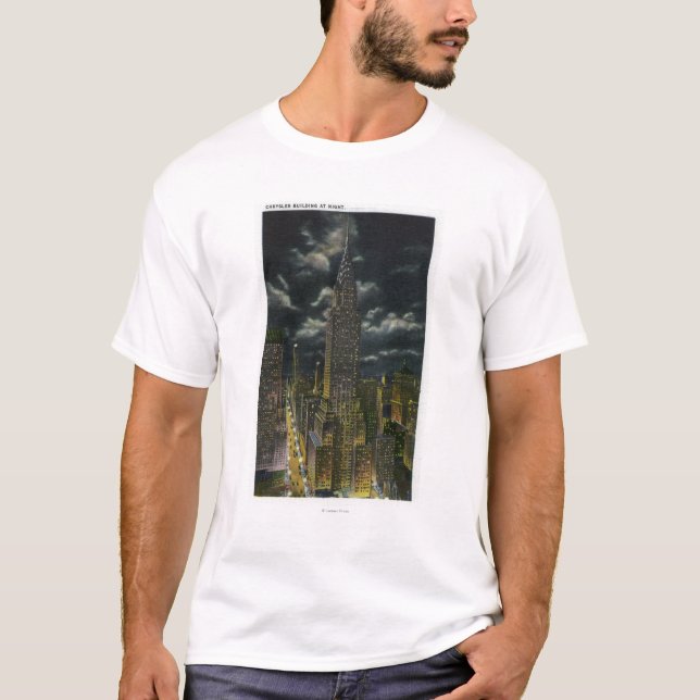 NYC, neues YorkChrysler Gebäude nachts # 2 T-Shirt (Vorderseite)