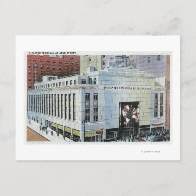 NYC, New York42nd Street View of Terminals Postkarte (Vorderseite)
