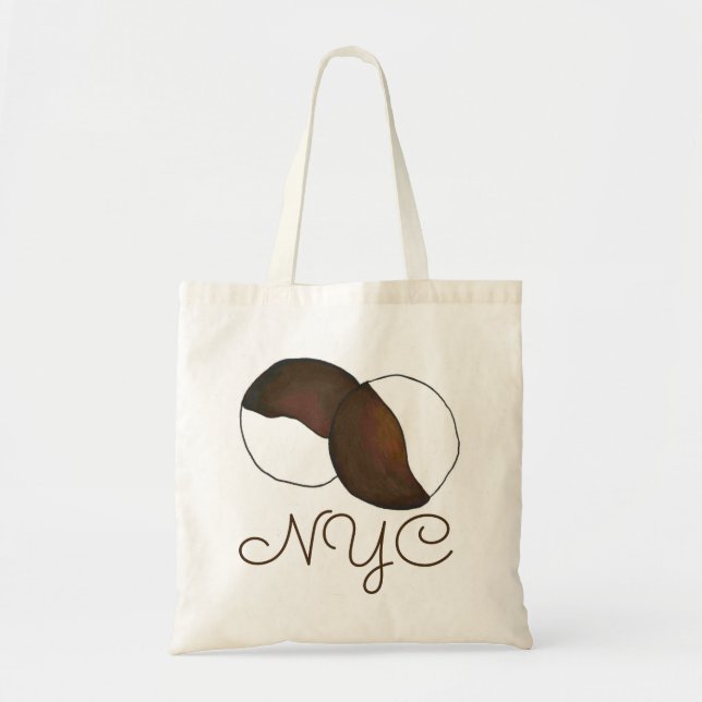 NYC New York City Black and White Cookie Tasche (Vorne)