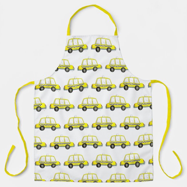 NYC New York City Checkered Yellow Taxi Schürze (Vorderseite)