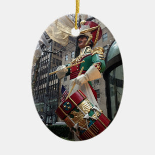 NYC New York City Holiday Drummer Junge Weihnachte Keramikornament