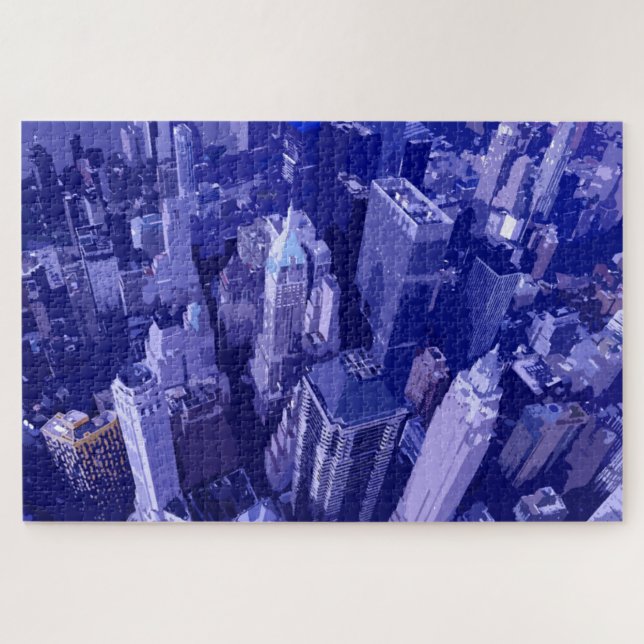 NYC New York City Manhattan Skyscrappers (Horizontal)